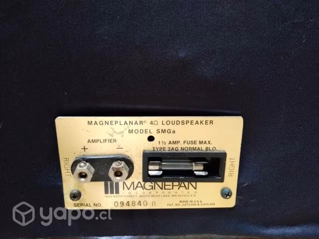 Parlantes electro acusticos Magnepan