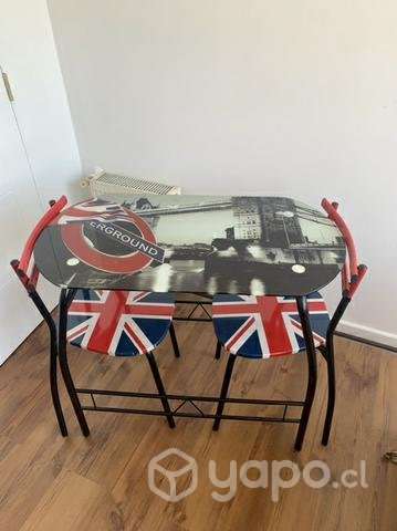 Comedor de vidrio + sillas - Imagen 2