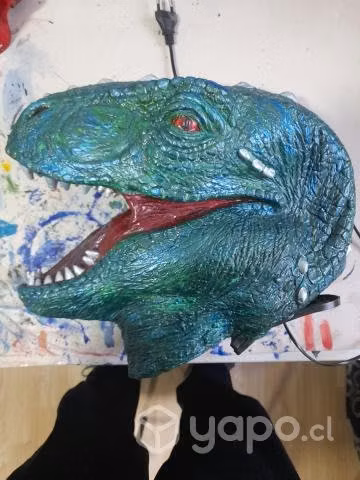 Mascara dinosaurio velociraptor de latex - Imagen 2