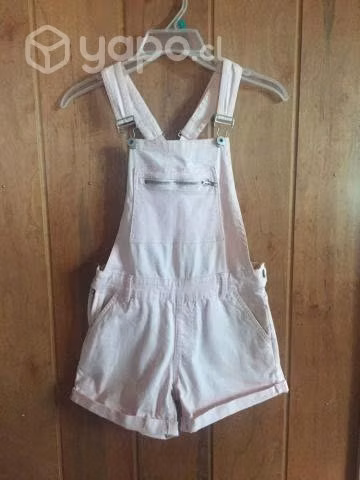 Jardinera jeans rosada