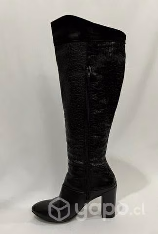 Bota 100% Cuero Marca Felmini N*39 Negro - Imagen 3