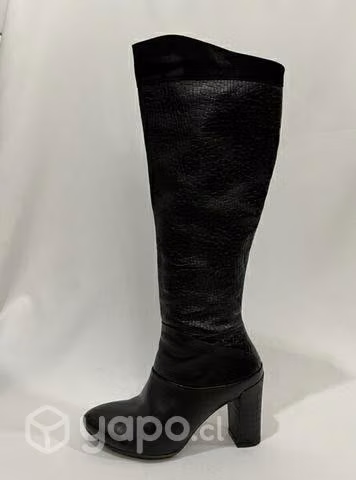 Bota 100% Cuero Marca Felmini N*39 Negro