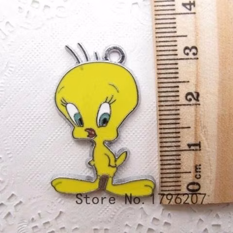 Collar Dije Piolín Amarillo Nuevo