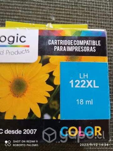 Tinta HP 122xl color alternativa de alta