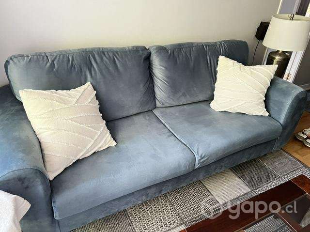 Sofá de tela 3 cuerpos