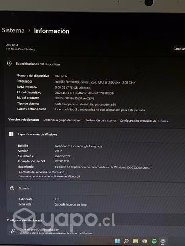 Hp all in one seminuevo