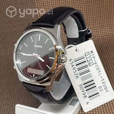 Reloj casio mtpvc01l-1a analogo digita nuevos