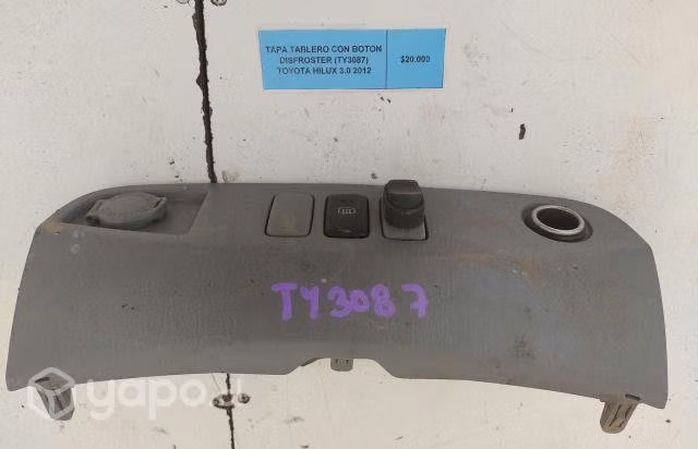 Tapa Tablero Con Boton Disfroster (TY3087) Toyota