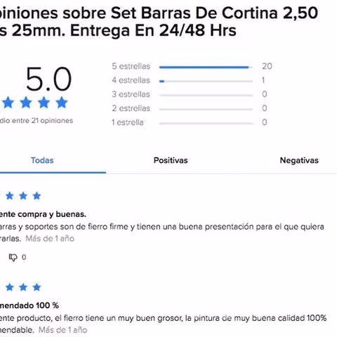 Barras y accesorios de cortinas somos fabricantes