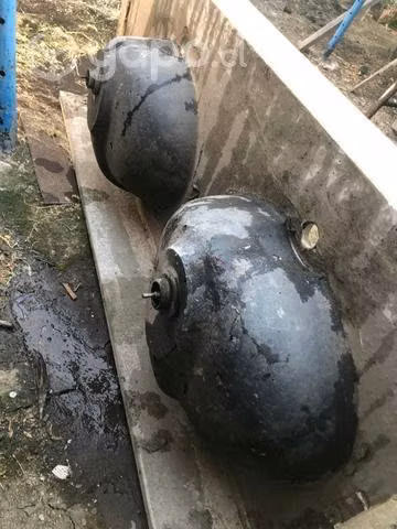 Lavamanos doble marmol reconstituido - Imagen 2