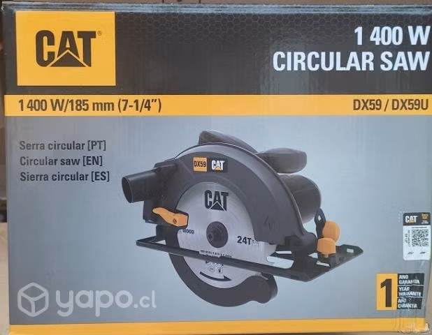 Sierra circular 7 1/4" 1400w cat