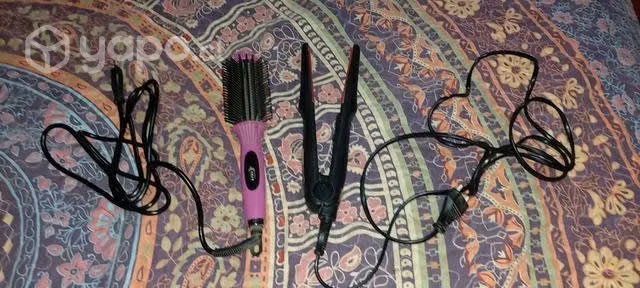 de pelo y cepillo alisador