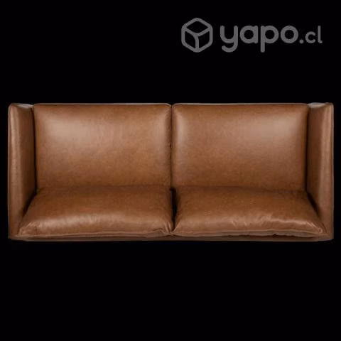 Sofá Rosen Westwood de 3 cuerpos cuero Camel