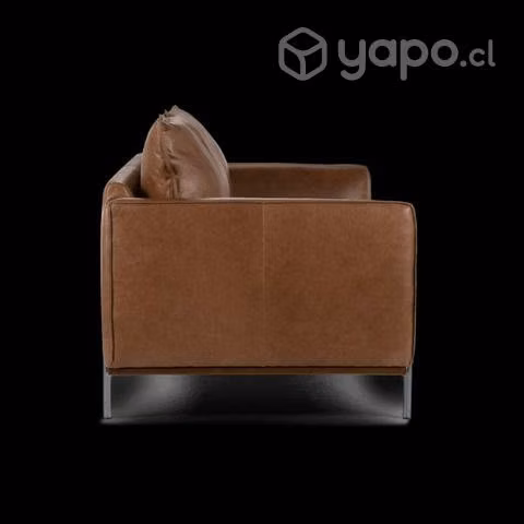 Sofá Rosen Westwood de 3 cuerpos cuero Camel