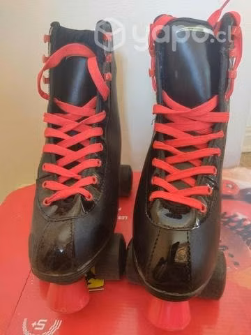 Patines Rollers Skates negros nuevos - Imagen 2