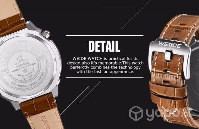 Reloj WEIDE de lujo superior deportivo de cuarzo
