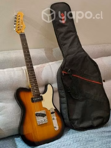 Guitarra eléctrica Stagg Telecaster + Funda