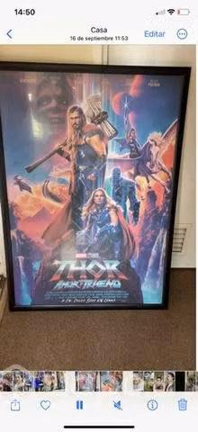 Poster cine thor love and thunder original cine
