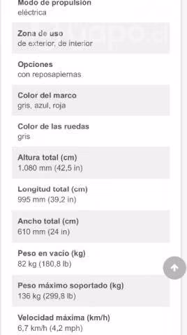 silla electrónica nueva y embalada - Imagen 4