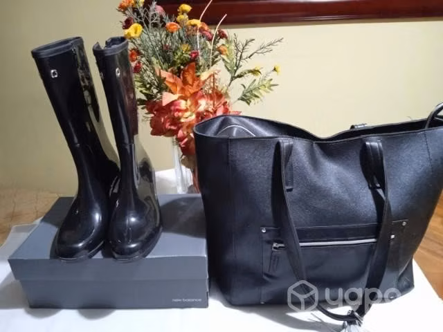 Botas n°36 + bolso bershka - Imagen 2