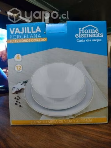 Vajilla de porcelana