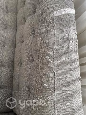 Sillón 3 cuerpos gris
