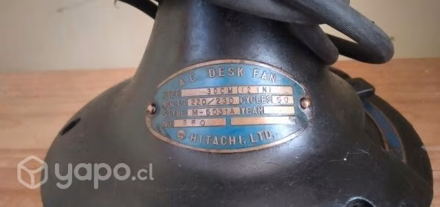 Ventilador antiguo hitachi funcionando