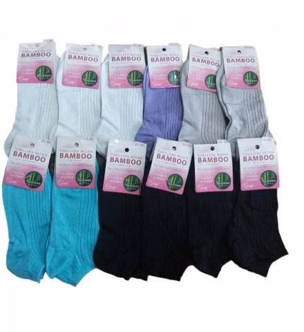 X6 unidades de calcetin tobillera pie diabetico
