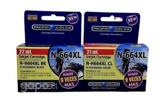 Tinta Alt. Pacific 664xl Negro y a color