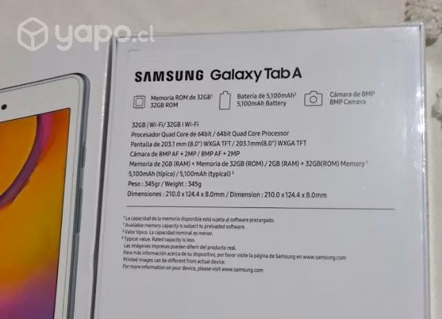 Samsung Tablet Tab A- 8 pulgadas nueva sellada - Imagen 2