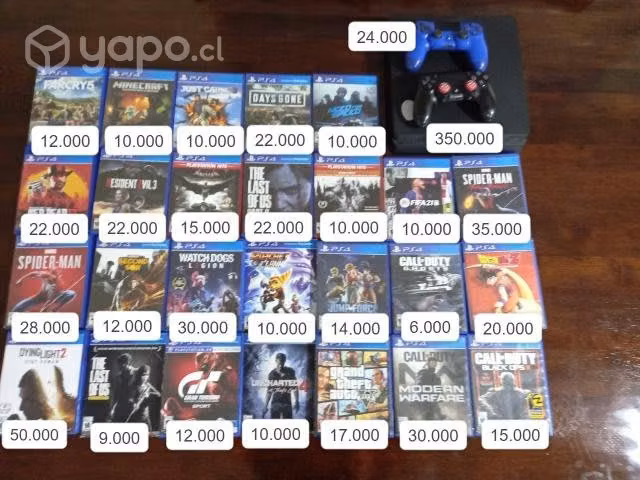 Juegos ps4 y ps4 en buen estado