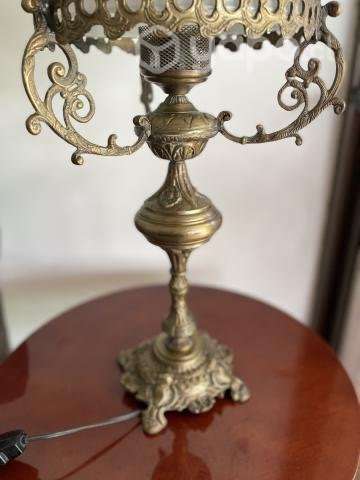 2 Lámparas de bronce y tulipanes - Imagen 4