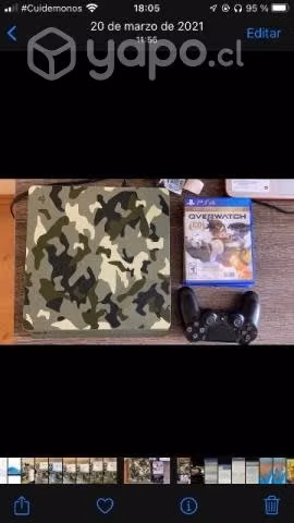 Ps4 slim 1tb edicion limitada cod ww2*
