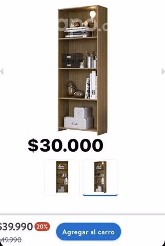 Mueble organizador biblioteca