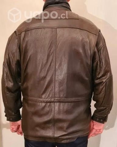 Chaqueta de cuero Cafe - Imagen 2