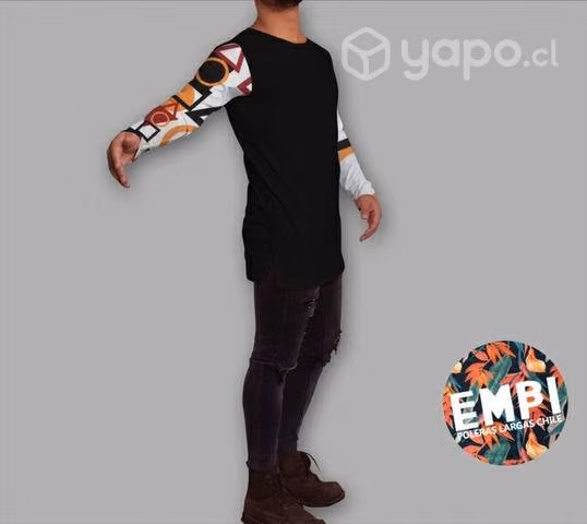 Polera Larga | RECTA CORTES LATERALES