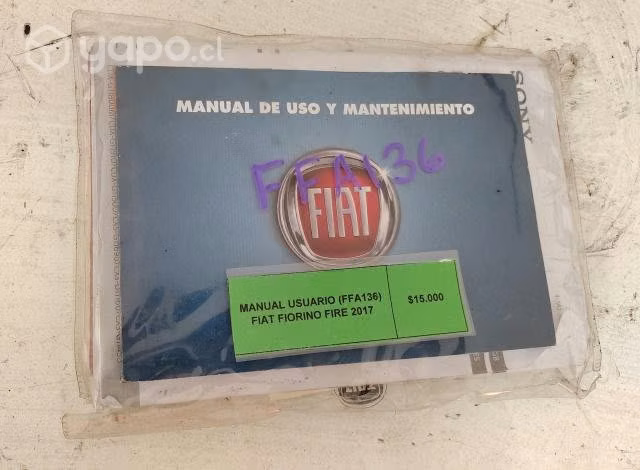 Manual Usuario (FFA136) Fiat Fiorino Fire 2017