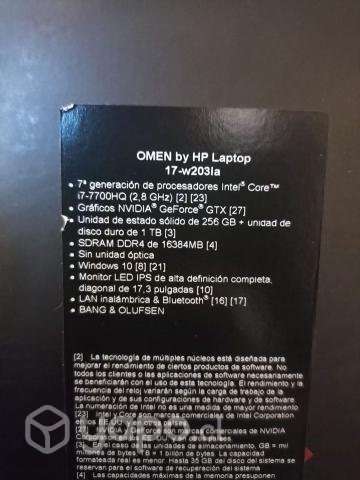 Hp-Omen 17-w203la, 17,3'' - Imagen 3