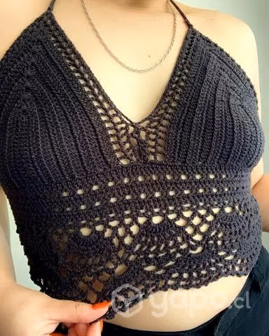 Crop top tejido
