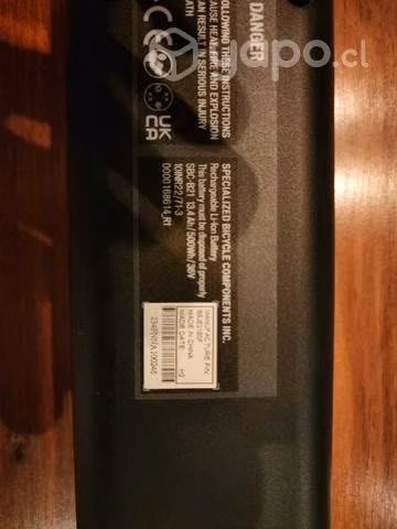 Bateria Specialized Turbo 500 MwH nueva - Imagen 2