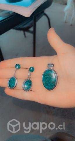 Hermoso conjunto de plata 950 - Imagen 3
