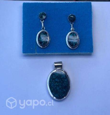 Hermoso conjunto de plata 950 - Imagen 2