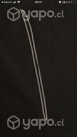 Cadena de plata italiana