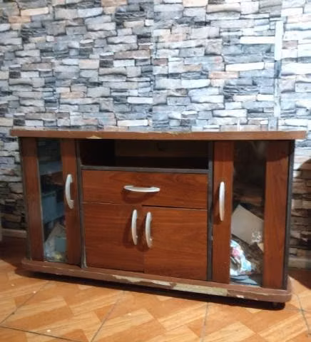 Mueble Rack Tv con Rueditas