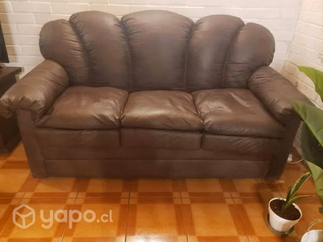Sillón tres cuerpos ecocuero