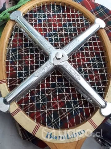 Raqueta tenis de madera