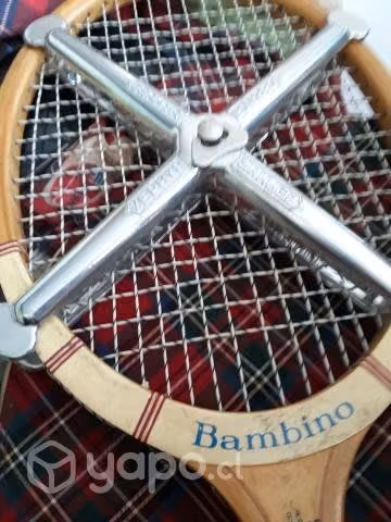 Raqueta tenis de madera