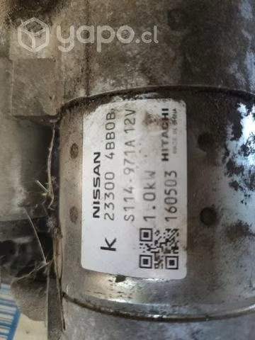 Motor de partida Nissan Qashqai 2017