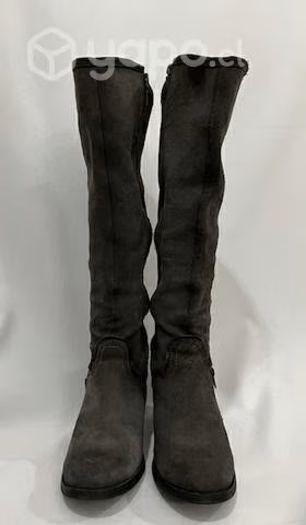 Bota Tacón 100% Cuero (reno) Marca Exs N*39 Gris - Imagen 6