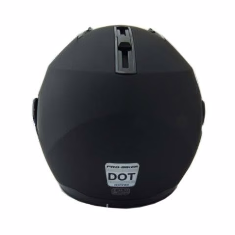 Casco Moto Pro-Biker Certificado Con Lentes Negro